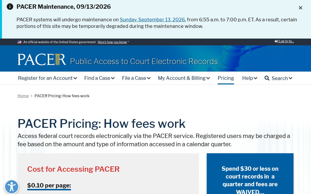 Federal court record fees for Carlton County most wanted and federal warrant checks